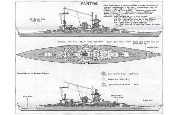 Сборная модель German Battle Cruiser Scharnhorst 