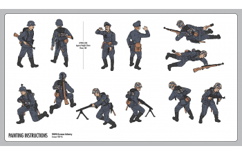 Фигурки Германских солдат - WWII German Infantry (подарочный набор)