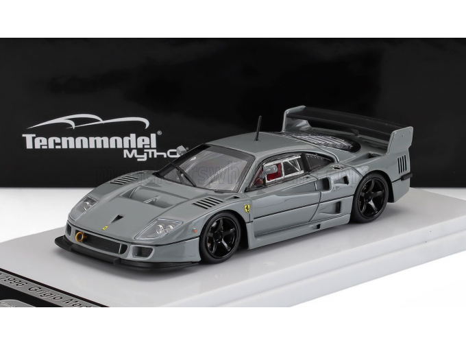 FERRARI F40 Lm Press Version (1996) - Black Wheels, Grigio Medio - Grey