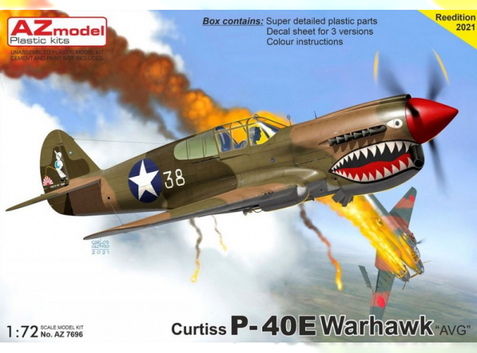 Сборная модель P-40E Warhawk AVG