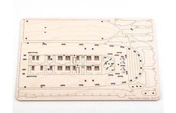 Сборная модель Пароход Н.В. Гоголь (клей в комплекте)