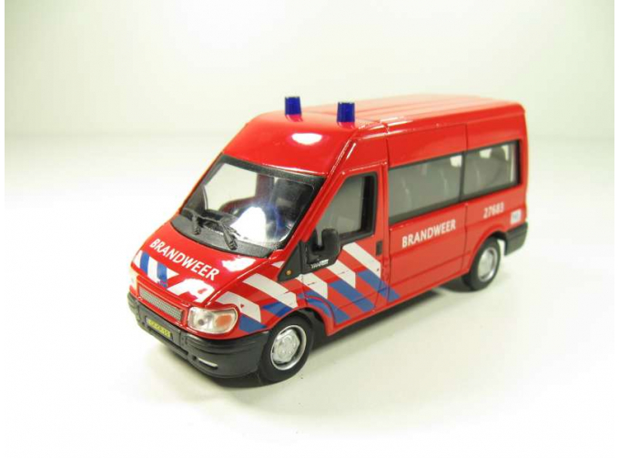 FORD Transit Brandweer, Junior Rescue 1:43, красный