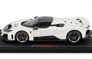 FERRARI F80 (2024) - Carbon Silver Rims - Con Vetrina - With Showcase, white