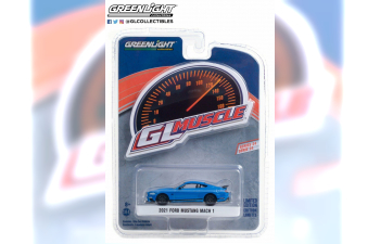 FORD Mustang Mach 1 2021 Velocity Blue with Black Stripe 