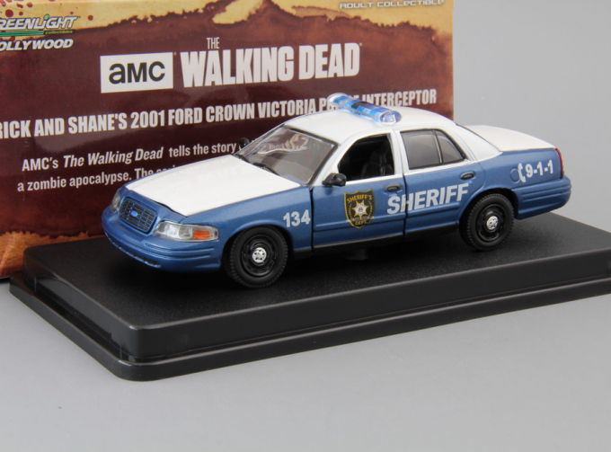 FORD Crown Victoria Police Interceptor "Rick and Shane's" из т/с "Ходячие мертвецы" (2001), blue / white