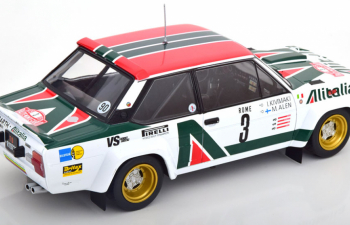 FIAT 131 Abarth Alitalia №3 3rd Rally Montecarlo (1979) M.Alen - I.Kivimaki, White Red Green