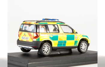 SKODA Yeti Zdravotnicka zachranna sluzba Pardubickeho kraje (2016), yellow / green