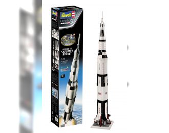 Сборная модель "Аполлон-11": Ракета-носитель Сатурн-5 (подарочный набор)