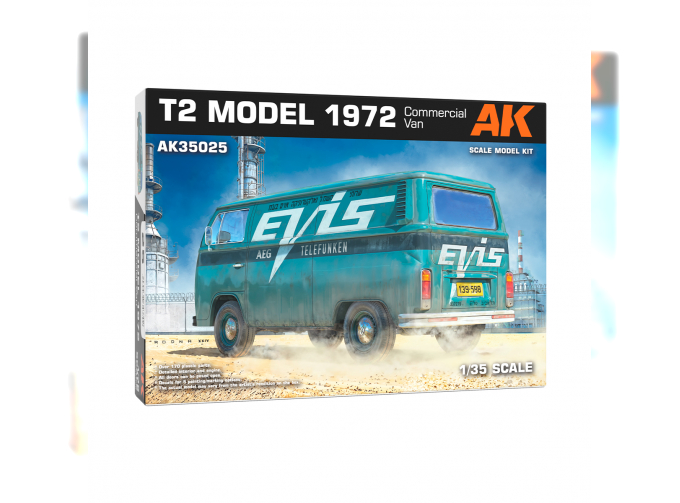 Сборная модель VOLKSWAGEN коммерческий фургон T2 1972 года