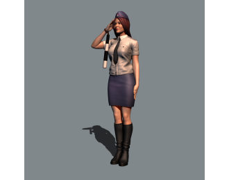 Фигура Старший Лейтенант Семёнова (масштаб 1:24, окрашенная)