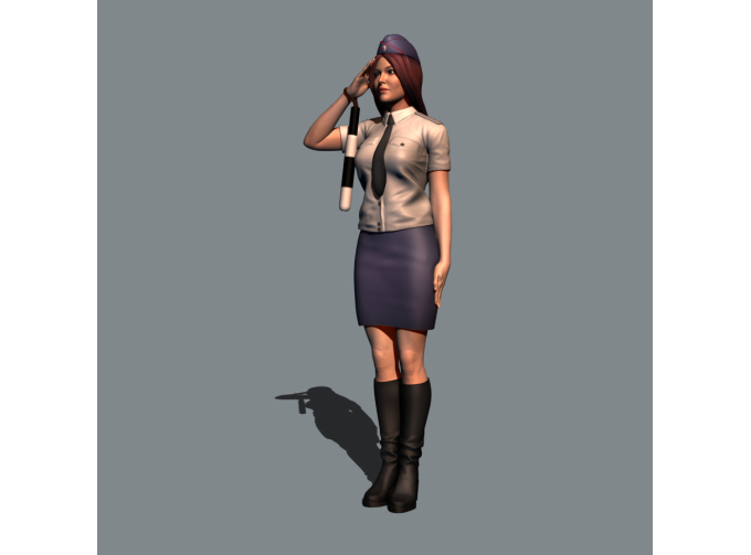 Фигура Старший Лейтенант Семёнова (масштаб 1:24, окрашенная)