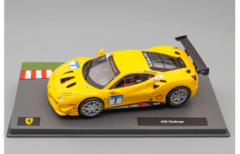 FERRARI 488 Gt3 3.9l Turbo V8 №1 Challenge (2017), Yellow