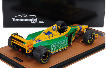 BENETTON F1 B193 Team Benetton Ford №6 3rd Donington Park British Gp With Rain Tires (1993) Riccardo Patrese, Yellow Green Blue