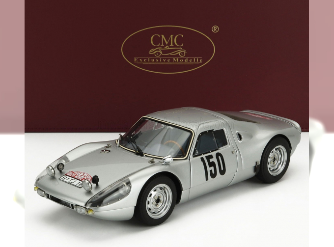 PORSCHE 904 Carrera Gts Ch.904-006 №150 2nd Rally Montecarlo (1965) Eugen Boehringer - Rolf Wutherich, Silver