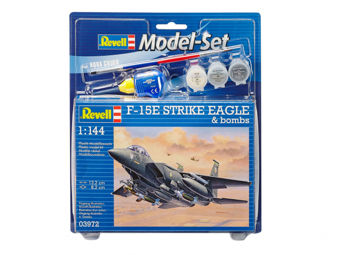 Сборная модель Американский Истребитель-бомбардировщик Макдоннелл-Дуглас F-15E «Страйк Игл» (подарочный набор)