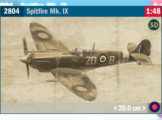 Сборная модель Spitfire MK.IX