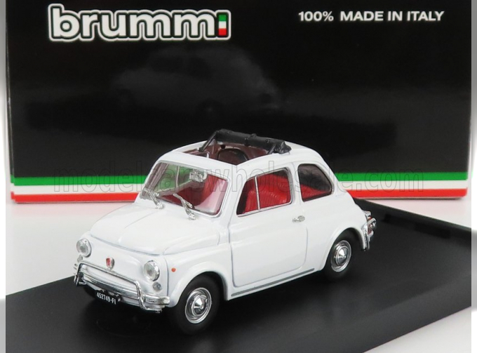 FIAT 500L (1968) - TETTO APERTO - OPEN ROOF, WHITE