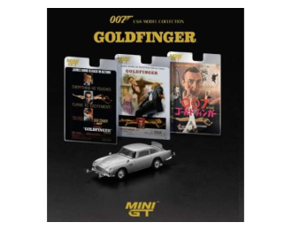 Aston Martin DB5 *Goldfinger* Japanese Blister Packaging, silver 1965