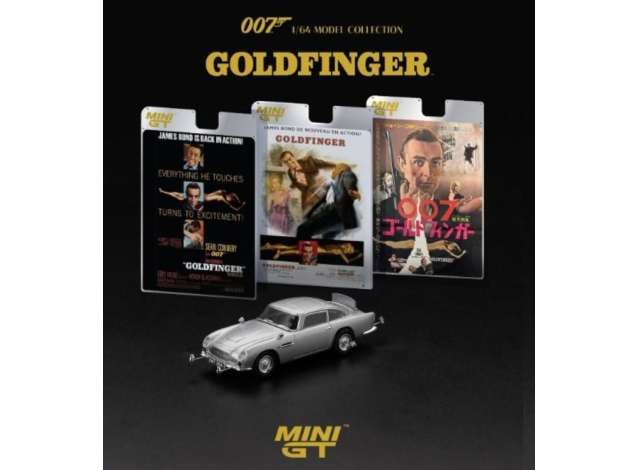 Aston Martin DB5 *Goldfinger* Japanese Blister Packaging, silver 1965