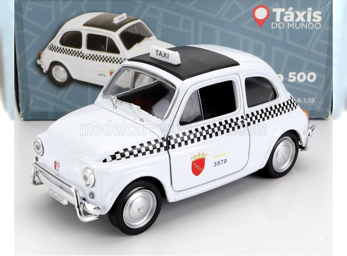 FIAT 500 Taxi Roma Italy (1965), White