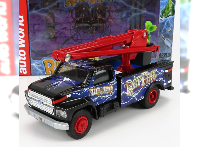 FORD Bucket Truck Crane (1990) - Ratfink - Salvadanaio - Moneybox, Blue Black