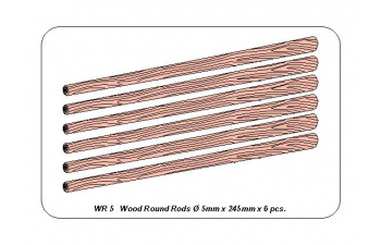 Деревянные стержни 0,5 мм длина 245 мм x6 шт.