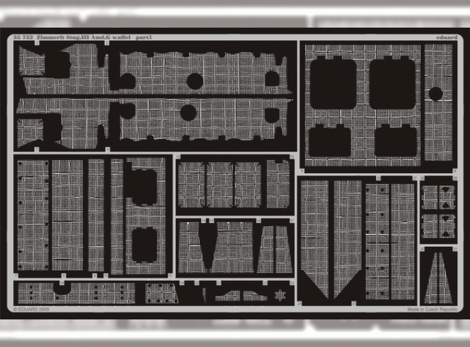 Фототравление для Zimmerit StuG. III Ausf. G waffel