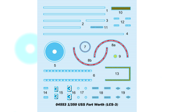 Сборная модель Корабль LCS-3 USS Fort Worth