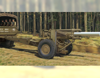 Сборная модель US M1A1 155mm Howitzer (WWII)