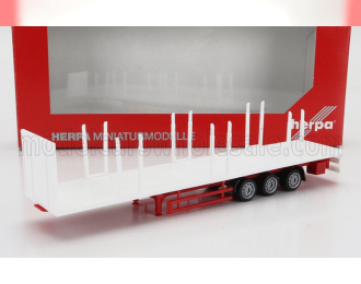TRAILER Trailer Pianale For Truck - Rimorchio, White Red