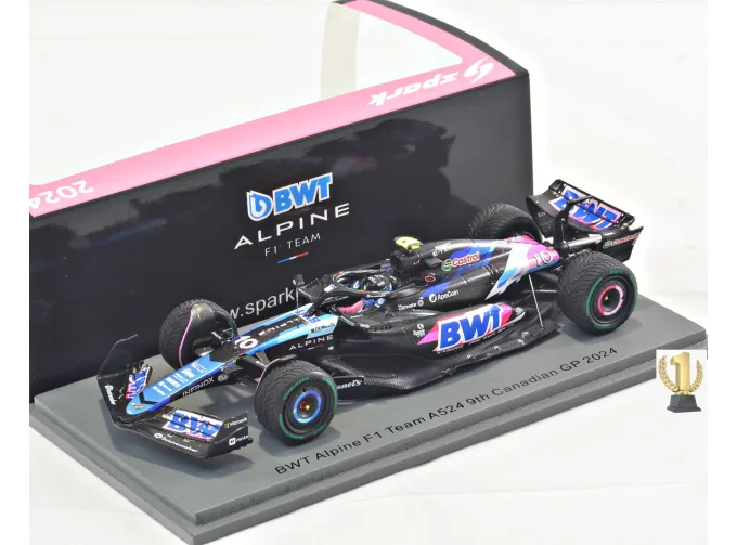 ALPINE F1 A524 Team Bwt Alpine №10 Canada Gp (2024) Pierre Gasly, Black Blue Pink