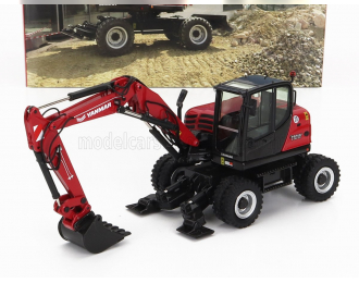 YANMAR B110w Escavatore Gommato - Tractor Excavator, Red Black