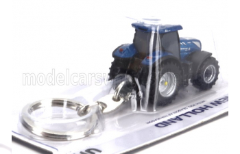 NEW HOLLAND Portachiavi - Keyring T7.300 Tractor (2020) - Cm. 4.0, Blue Black Silver