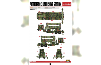 Сборная модель US HEMTT M983A2Tractor & Patriot PAC-3 Launching Station