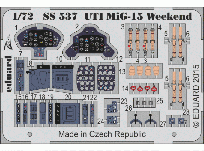 Фототравление UTI MIG-15 Weekend