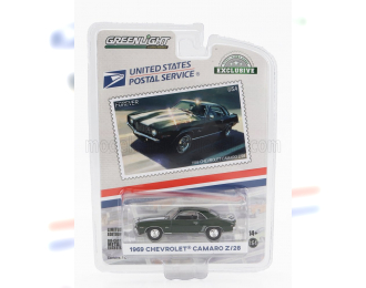 CHEVROLET Camaro Z28 "United States Postal Service (USPS)" 1969 Green with White Stripes