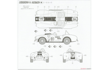 Сборная модель Cobra 427 S/C Racing Ver. 1965