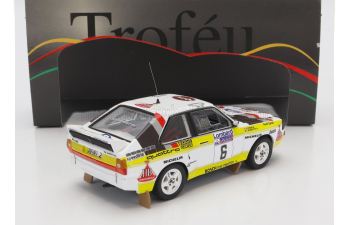 AUDI Quattro Sport Team Hb №6 Rally Rac Lombard (1984) M.Mouton - F.Pons, White Yellow Brown