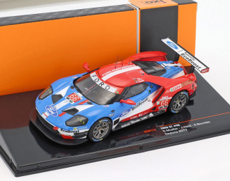 FORD GT #66 D.Mueller/J.Hand/S.Bourdais 24h Daytona (2017), blue / red 