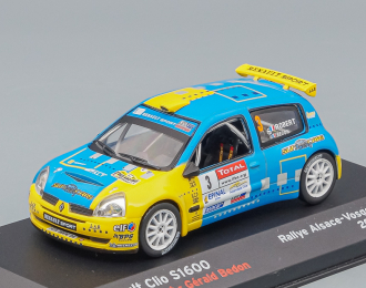 RENAULT Clio S1600 #3 Robert Cedric Bedon Gerald Rallye Alsace Vosges (2006), blue