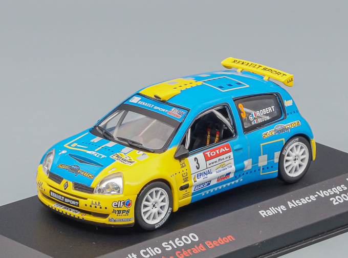 RENAULT Clio S1600 #3 Robert Cedric Bedon Gerald Rallye Alsace Vosges (2006), blue