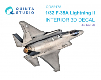 3D Декаль интерьера кабины F-35A (Italeri)