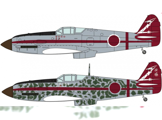 Сборная модель Kawasaki Ki-61 III Hien 'Tony' 246th Flight Regiment (две моделив коробке)