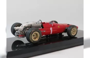 FERRARI F1 312 F1-67 №1 Season (1967) Chris Amon - Con Vetrina - With Showcase, Red