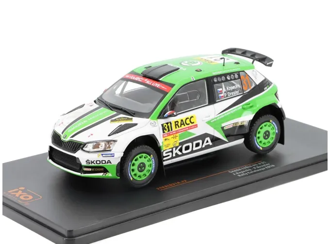 SKODA Fabia R5 #31 "Skoda Motorsport" Kopecky/Dresler 13 место Rally Catalonia (2018)