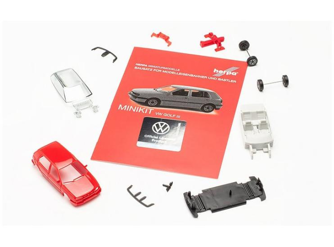 Сборная модель Volkswagen Golf III, red