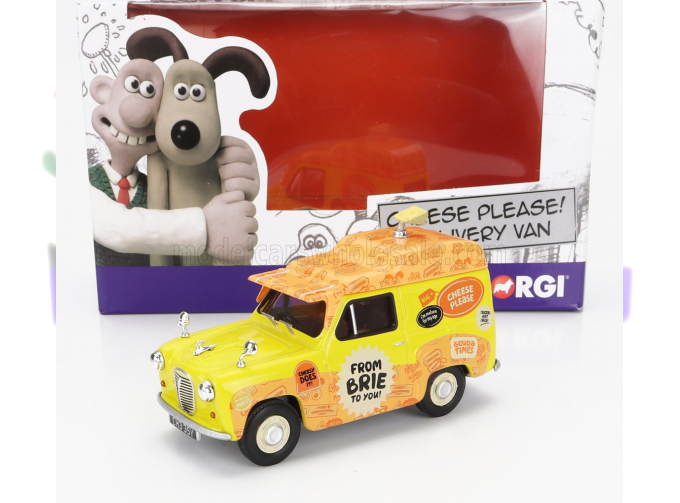 AARDMAN Delivery Van - Wallace & Gromit - Cheese Please !, Yellow Orange