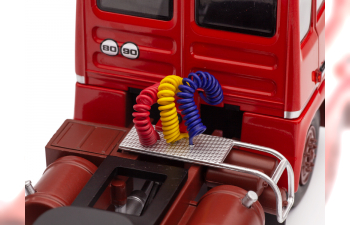 BERLIET TR 280 седельный тягач с полуприцепом (Трал), красный