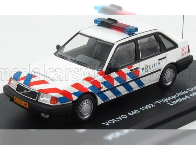 VOLVO 440 Rijkspolitie District Alkmaar Police (1992), White Blue Red