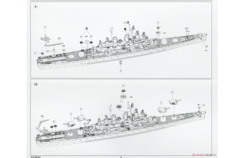 Сборная модель USS CLEVELAND CL-55 1945 Deluxe Edition